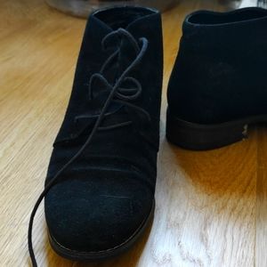 Waterproof faux Suède booties